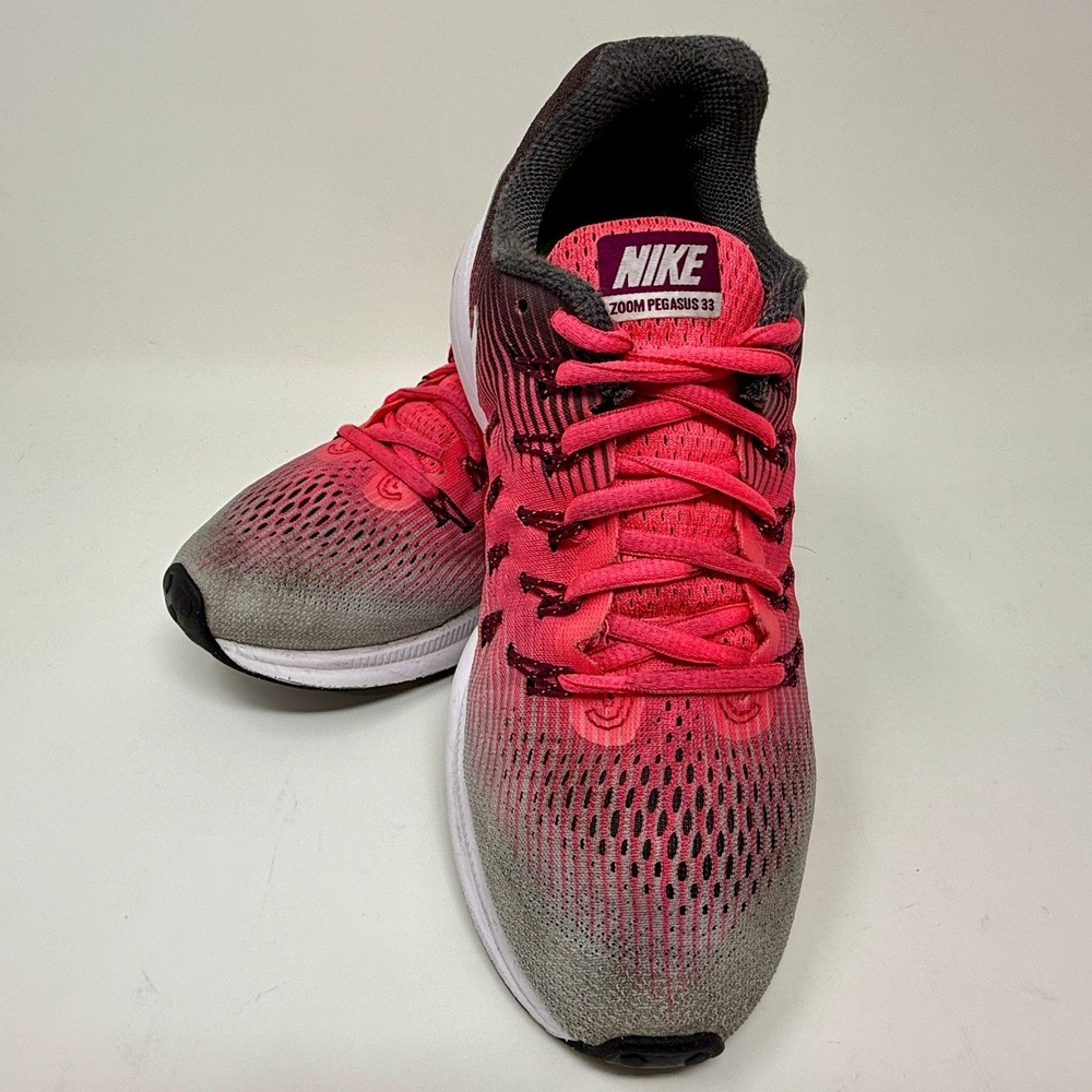 Nike Zoom Pegasus 33 Running Shoes Pink Grey Women's Size 9 - Picture 10 of 15